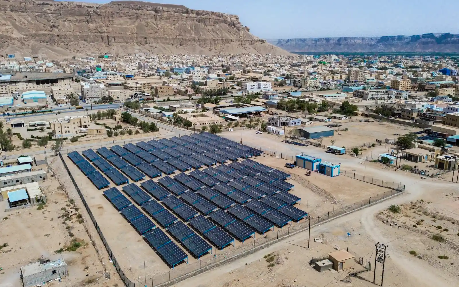 In Sayoun, Yemen, critical water infrastructure is powered by the sun.