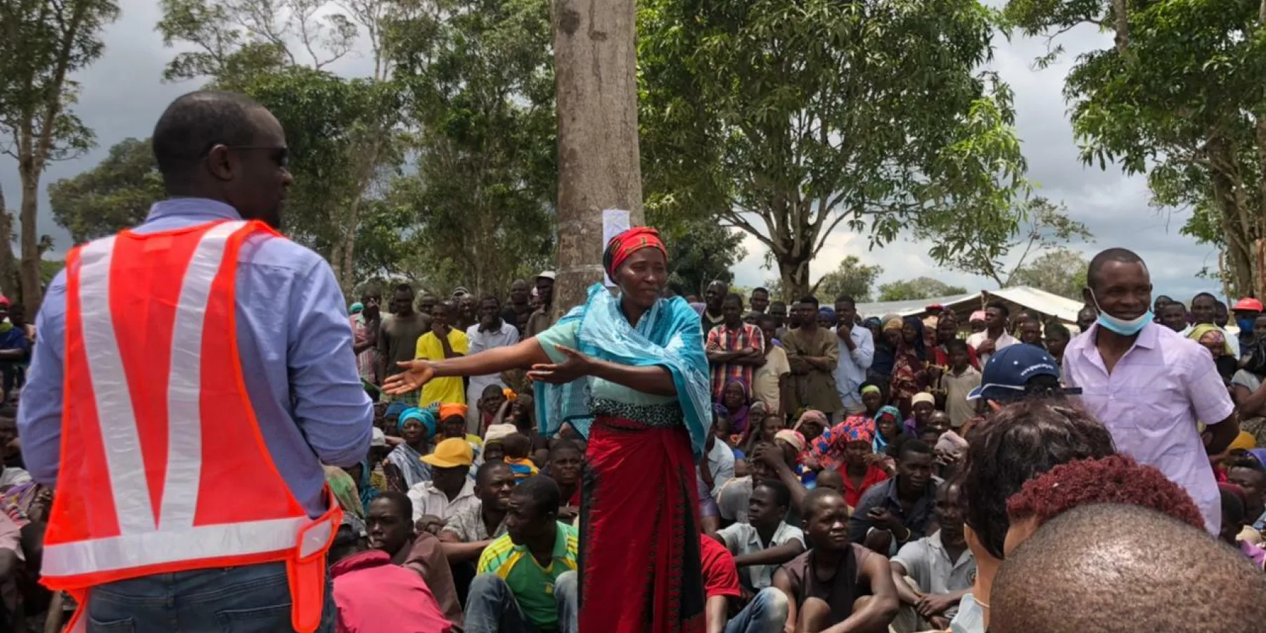 An internally displaced persons resettlement camp in Mueda