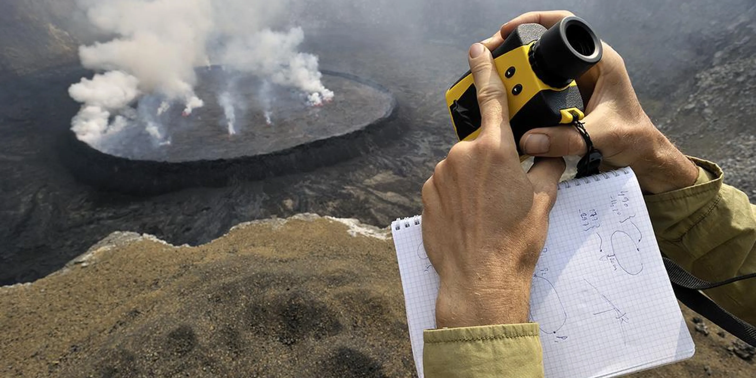 They collected gas emissions and carried out several measurements to learn more about the volcano.
