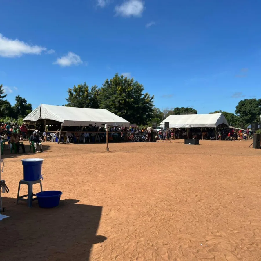 Opening of an internally displaced persons resettlement camp in Chiure