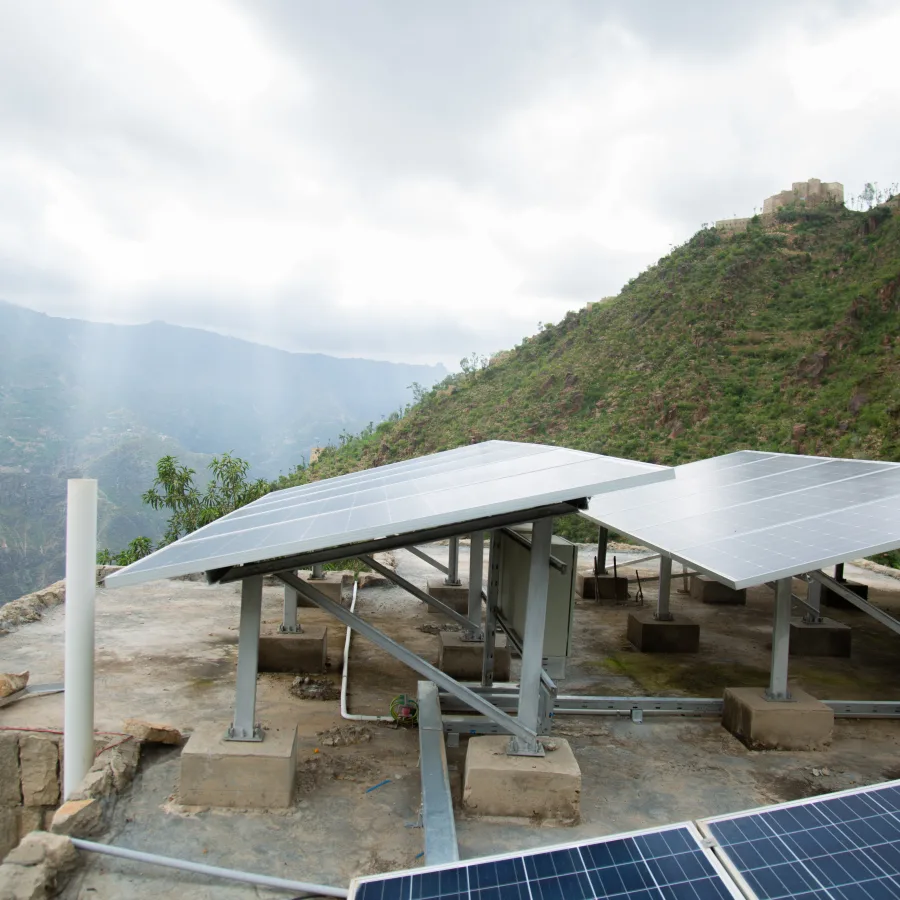 Solar energy provides reliable energy to Mazahar Health Center in Raymah governorate.