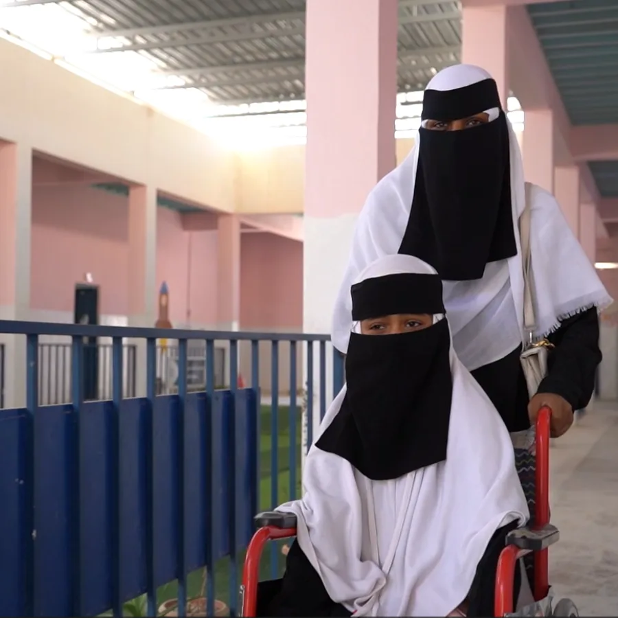 Al-Amal School for People with Disabilities in Yemen’s Hadhramaut Governorate is powered by solar.