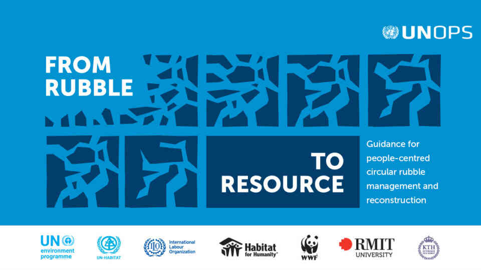 Re-use and management of rubble fundamental to communities’ recovery and restoring of shattered basic services