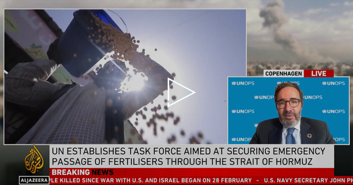 UNOPS chief speaks to Al Jazeera on urgent need to move… | UNOPS