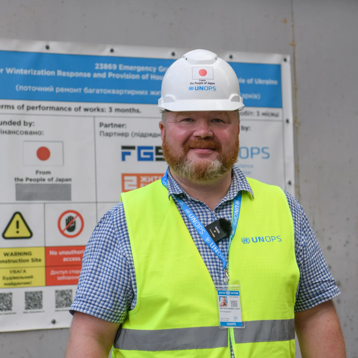 Oleh is responsible for on-site quality control and support to the contractor repair teams.