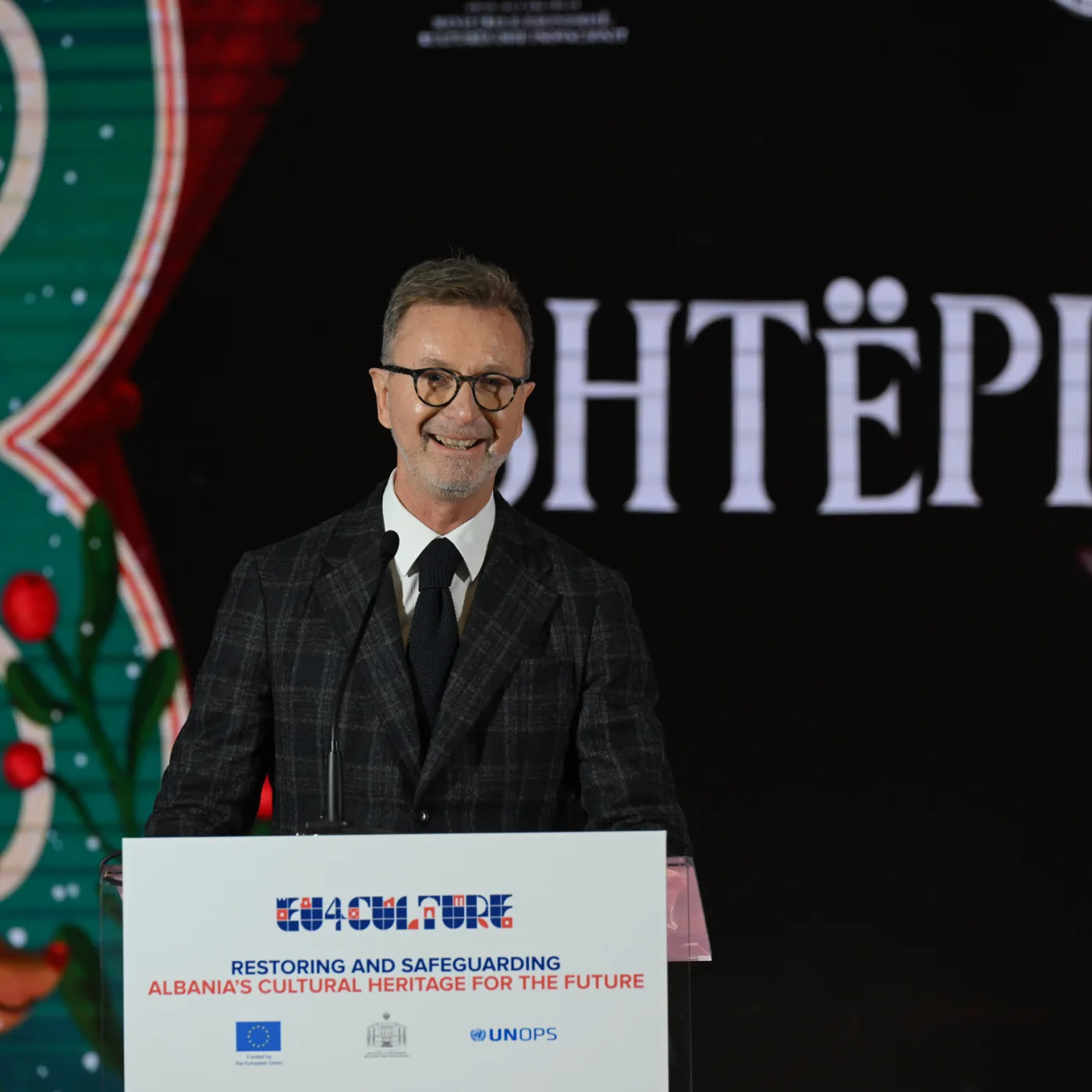 “This building is much more than a puppet theatre—it is a piece of Albanian history. As Albania moves closer to joining the European Union, preserving its cultural heritage is vital. The strength of the EU lies in its diversity, anchored in shared values.”  - EU Ambassador Silvio Gonzato