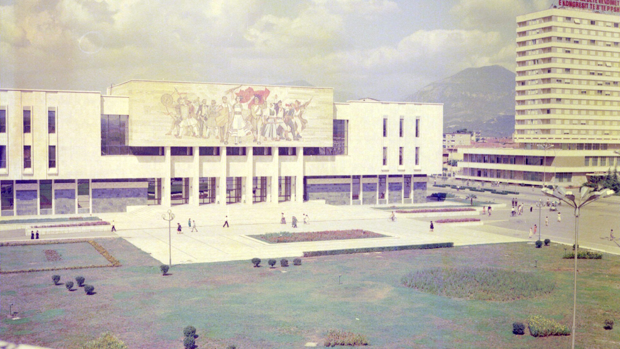 Archive image of the National Historic Museum, Tirana, Albania.