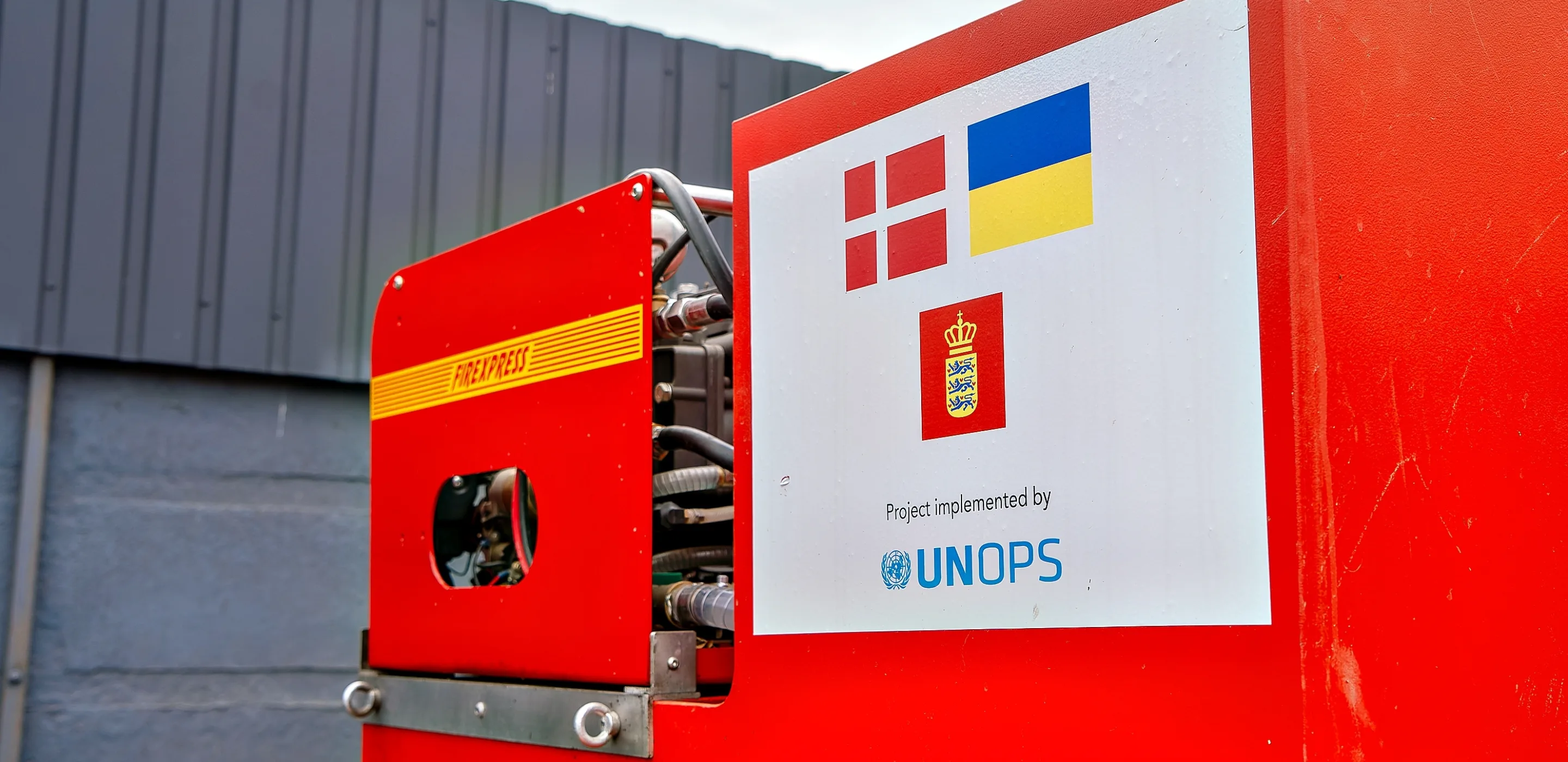 Un módulo contra incendios compacto utilizado por equipos de lucha contra incendios con capacidad de respuesta rápida y flexible en zonas de difícil acceso.